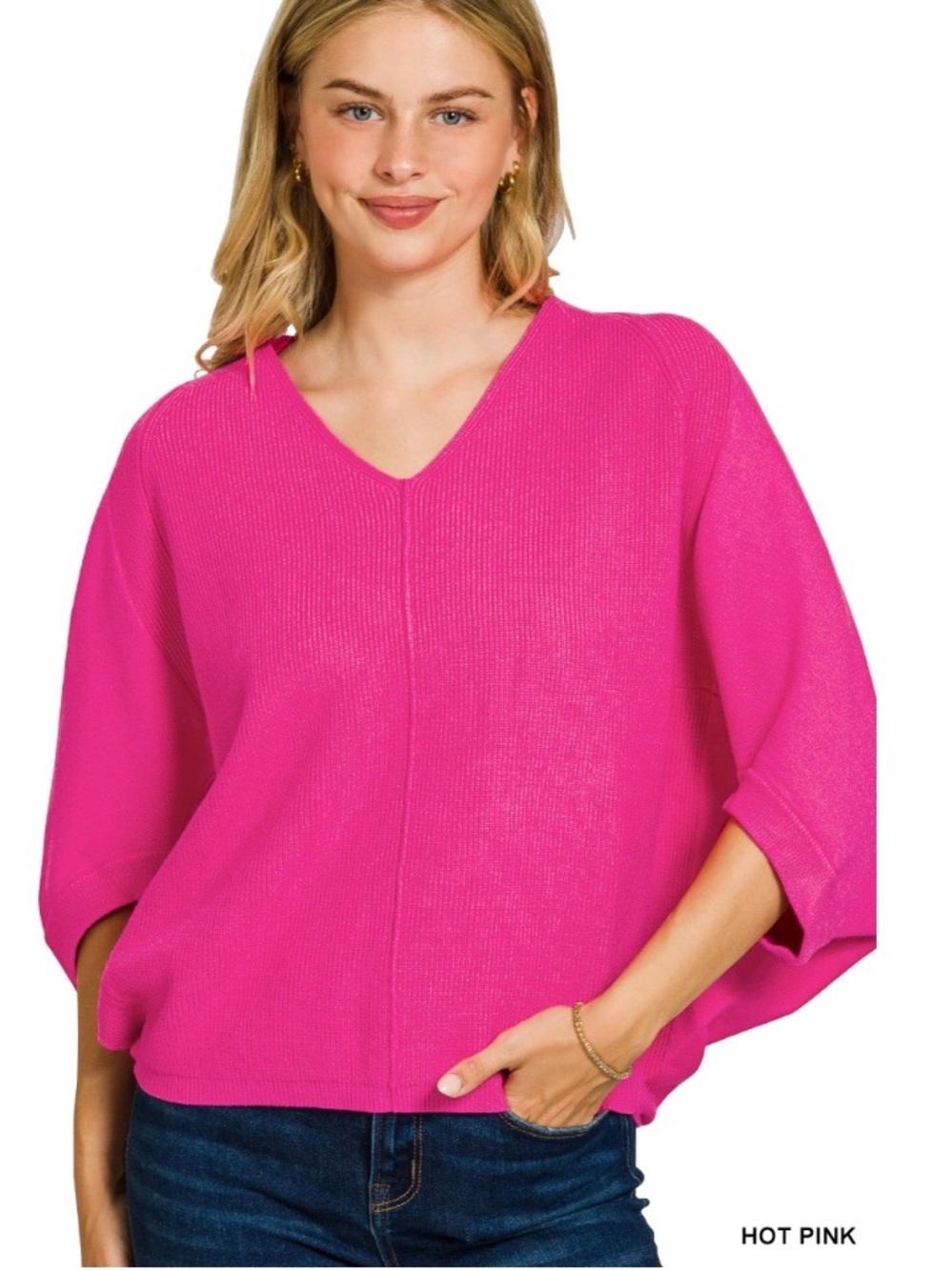 320 ❤️ VISCOSE V NECK DOLMAN
SWEATER